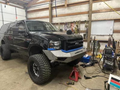 FORD EXCURSION 2005-2007 with PRECISION FRONT Weld It Yourself STANDARD installed