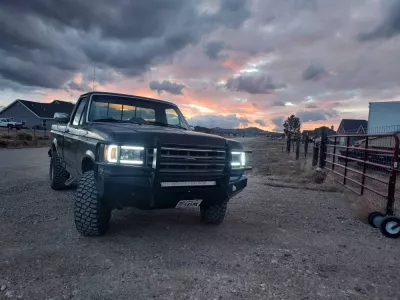 FORD F150 1987-1991 with CLASSIC FRONT Weld It Yourself STANDARD installed