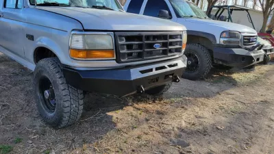 FORD F250-350 1992-1998 with PRECISION FRONT Weld It Yourself STANDARD installed
