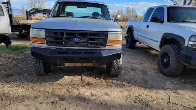 FORD F250-350 1992-1998 with PRECISION FRONT W.I.Y.KIT STANDARD installed