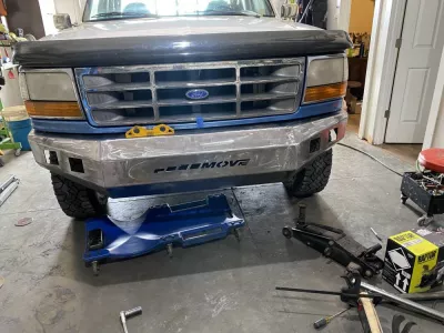 FORD F250-350 1992-1998 with CLASSIC FRONT Weld It Yourself STANDARD installed