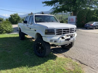 FORD F250-350 1992-1998 with CLASSIC FRONT Weld It Yourself Offroad installed