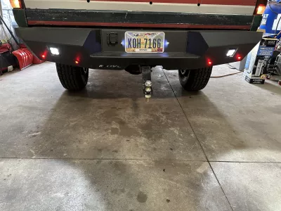 Ford f250-350 1992-1998 with a precision rear weld it yourself bumper kit