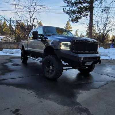 FORD F250-350 2005-2007 with CLASSIC FRONT Weld It Yourself STANDARD installed