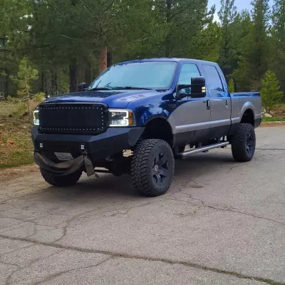 FORD F250-350 2005-2007 with CLASSIC FRONT Weld It Yourself STANDARD installed