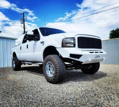 FORD F250-350 2005-2007 with PRECISION FRONT Weld It Yourself STANDARD installed
