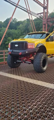 FORD F250-350 2005-2007 with CLASSIC FRONT Weld It Yourself STANDARD installed