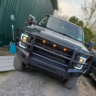 FORD F250-350 2008-2010 with CLASSIC FRONT Weld It Yourself STANDARD installed