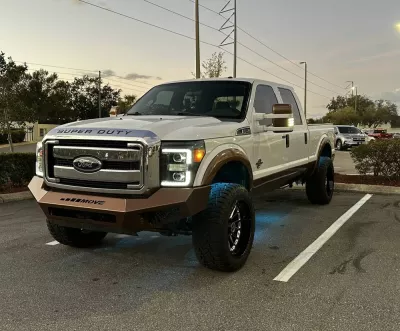 FORD F250-350 2011-2016 with PRECISION FRONT W.I.Y.KIT STANDARD installed