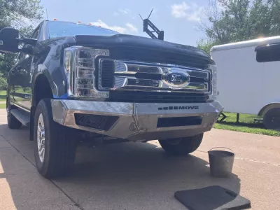 FORD F250-350 2017-2019 with PRECISION FRONT W.I.Y.KIT STANDARD installed