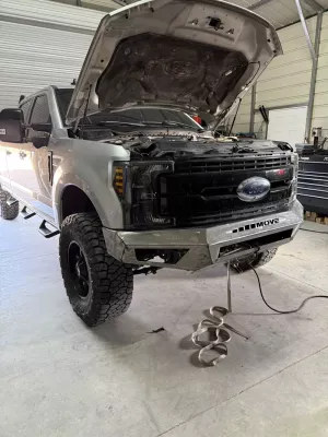 FORD F250-350 2017-2019 with PRECISION FRONT W.I.Y.KIT STANDARD installed