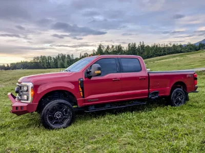 FORD F250-350 2023-2026 with CLASSIC FRONT Weld It Yourself STANDARD installed