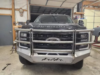 FORD F250-350 2023-2026 with PRECISION FRONT Weld It Yourself STANDARD installed
