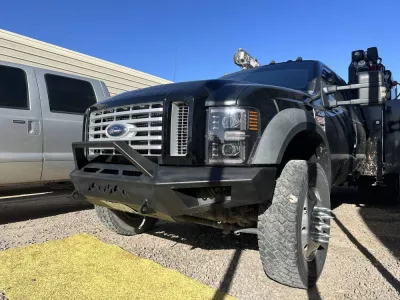 FORD F450-550 2008-2010 with PRECISION FRONT Weld It Yourself STANDARD installed