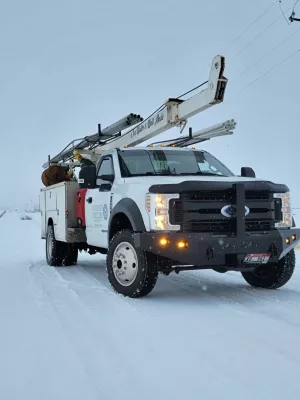 FORD F450-550 2017-2019 with CLASSIC FRONT Weld It Yourself STANDARD installed