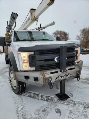 FORD F450-550 2017-2019 with CLASSIC FRONT Weld It Yourself STANDARD installed