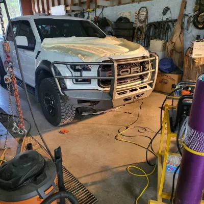 FORD RAPTOR 2017-2020 with PRECISION FRONT Weld It Yourself STANDARD installed
