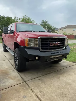 GMC 2500-3500HD 2007.5-2010 with PRECISION FRONT W.I.Y.KIT STANDARD installed