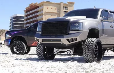 GMC 2500-3500HD 2007.5-2010 with PRECISION FRONT W.I.Y.KIT STANDARD installed