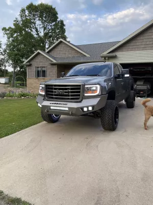 GMC 2500-3500HD 2007.5-2010 with PRECISION FRONT W.I.Y.KIT STANDARD installed