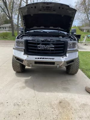 GMC 2500-3500HD 2007.5-2010 with PRECISION FRONT W.I.Y.KIT STANDARD installed