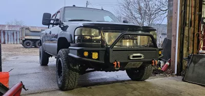 GMC 2500-3500HD 2003-2007 with EMBARK FRONT Weld It Yourself Offroad installed