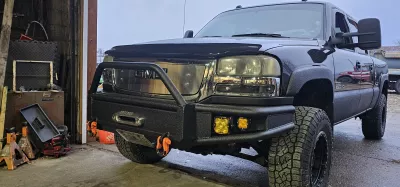 GMC 2500-3500HD 2003-2007 with EMBARK FRONT Weld It Yourself Offroad installed