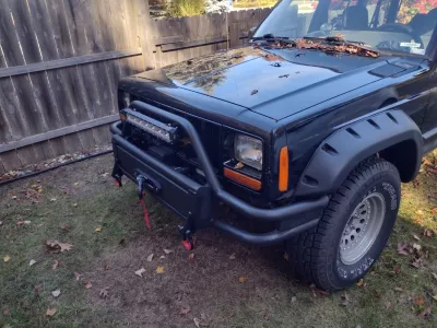 JEEP CHEROKEE 1997-2001 with EMBARK FRONT Weld It Yourself Offroad installed