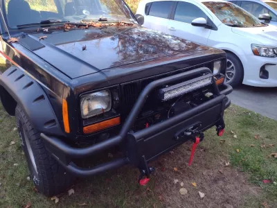 JEEP CHEROKEE 1997-2001 with EMBARK FRONT Weld It Yourself Offroad installed