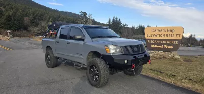 NISSAN TITAN 2003-2015 with CLASSIC FRONT Weld It Yourself Offroad installed