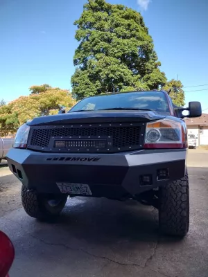 NISSAN TITAN 2003-2015 with PRECISION FRONT Weld It Yourself STANDARD installed