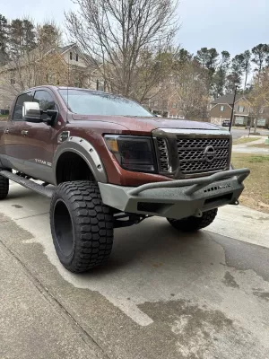 NISSAN TITAN XD 2016-2025 with PRECISION FRONT W.I.Y.KIT STANDARD installed