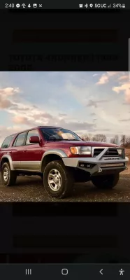 TOYOTA 4RUNNER 1999-2002 with PRECISION FRONT Weld It Yourself STANDARD installed