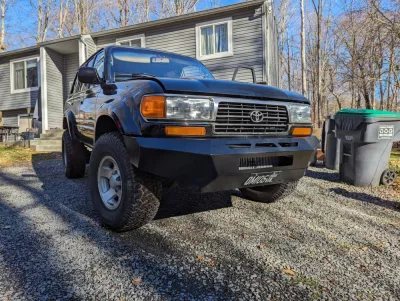 TOYOTA LAND CRUISER SERIES 80 1990-1998 with PRECISION FRONT Weld It Yourself STANDARD installed
