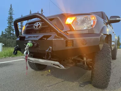 Toyota tacoma 2012-2015 with a classic front weld it yourself bumper kit