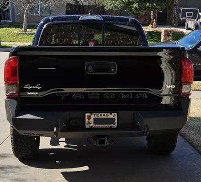 TOYOTA TACOMA 2016-2023 with CLASSIC REAR Weld It Yourself STANDARD installed
