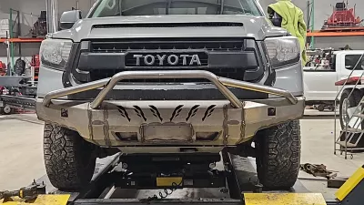 TOYOTA TUNDRA 2014-2021 with FALCON FRONT Weld It Yourself STANDARD installed