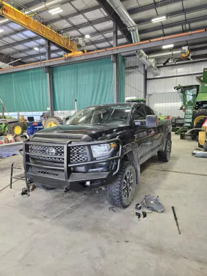 TOYOTA TUNDRA 2014-2021 with PRECISION FRONT Weld It Yourself STANDARD installed